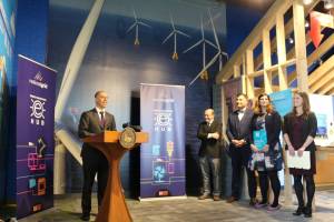 Mayor Elorza at the launch of RePowerPVD
