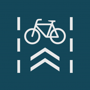 illustration of a bicycle in a road