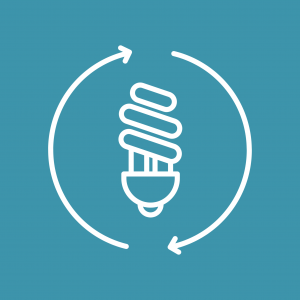 illustration of an efficient lightbulb