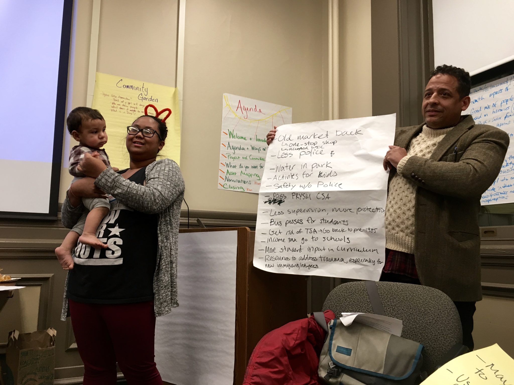 community members leading a workshop to identify needs community members leading a workshop to identify needs