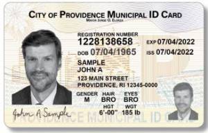 Example ID card photo