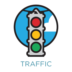 icon showing a traffic light - link opens to traffic engineering office