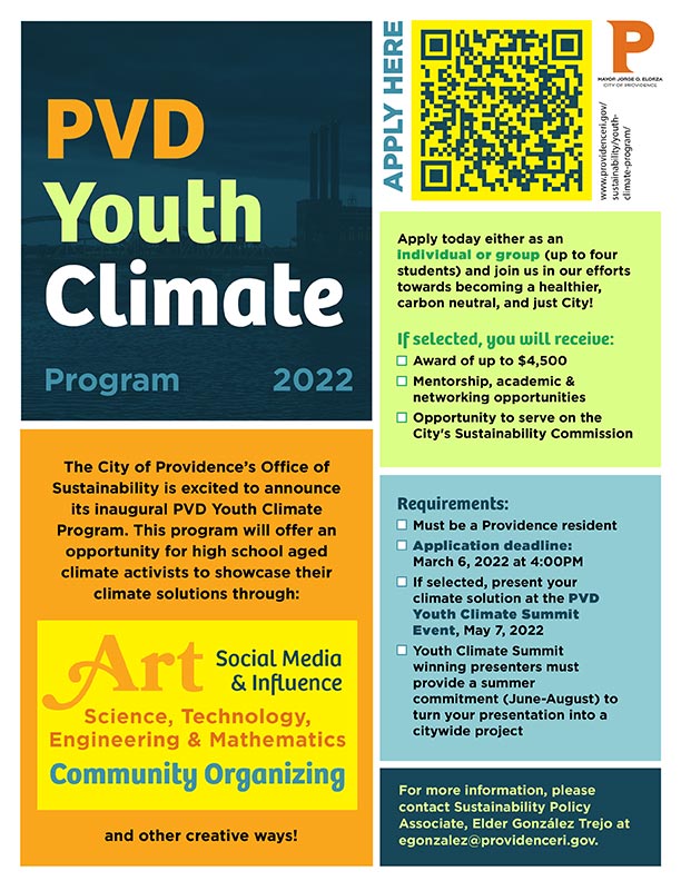 PVD Youth CLimate Program 2022