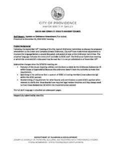 City of Providence Staff Report - Ordinance amendment Nov 2023 - with ...