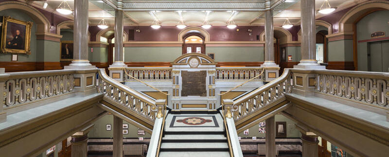 an interior view of providence city hall