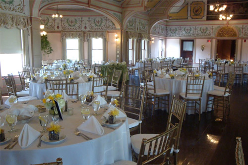 Roger Williams Park Casino set up for an event