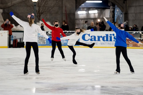 photo of providence skating rink - link opens to skating rink job opportunities webpage