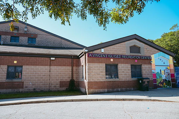 exterior view of A. Vincent Igliozzi Recreation Center in Providence