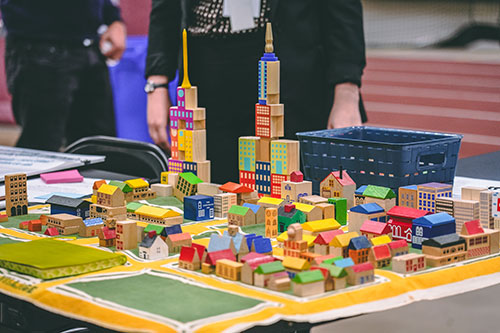 photo of building blocks making the skyline of providence - link opens to information about the city's comprehensive plan