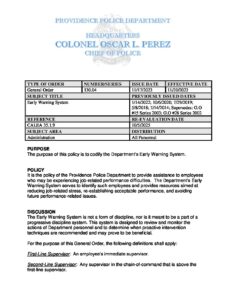 PROVIDENCE EARLY ACTION DATE visual data 4