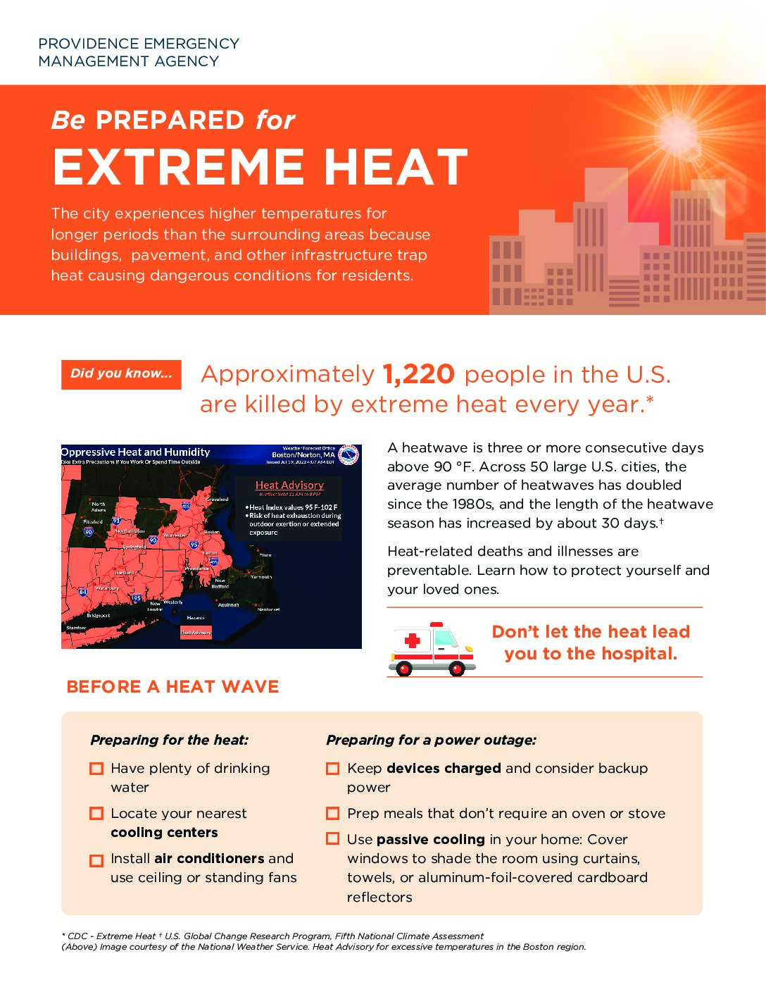 Prepare for Extreme Heat PDF Front Page