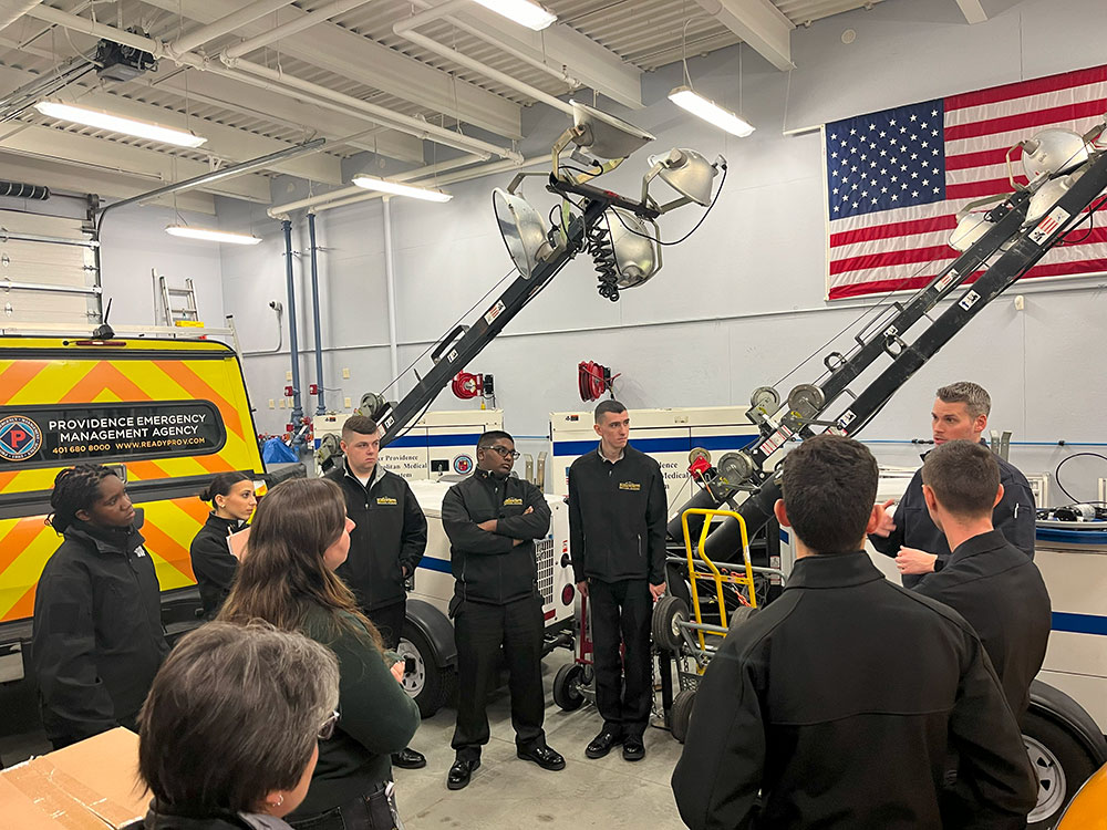 PEMA Officials Giving a Tour of the PEMA facility