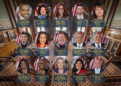 Photos of all of the city councilors