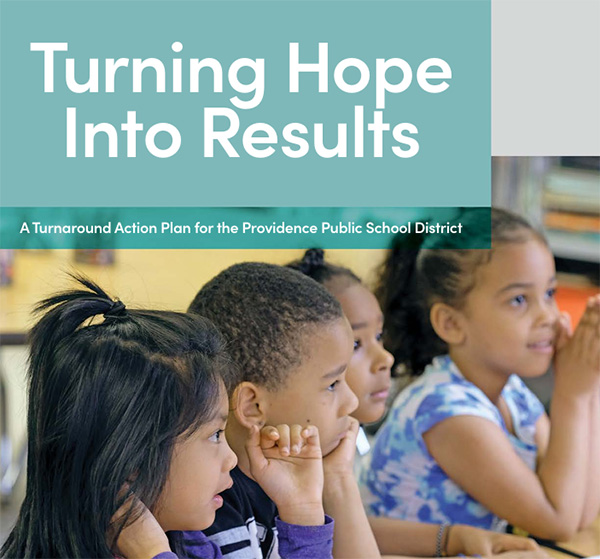 Turning Hope Into Results - Photo shows children listening