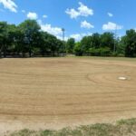 photo showing a baseball field