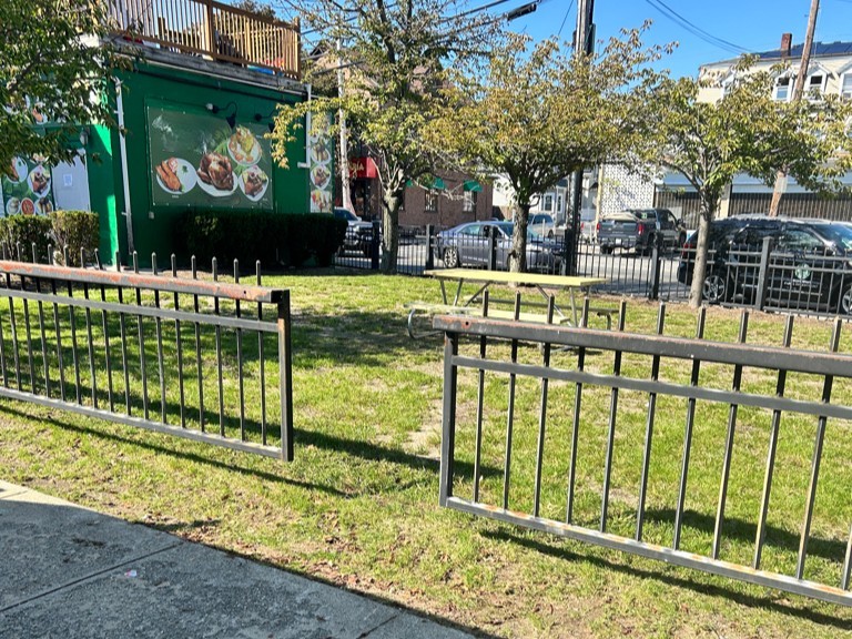photo of picnic tables