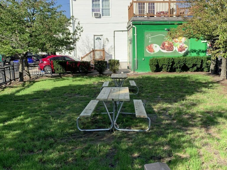 photo of picnic tables