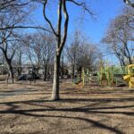 photo showing playground structures