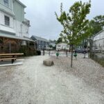 photo showing playground structures