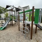 photo showing playground structures
