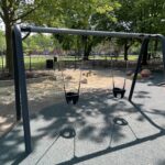 photo showing a swingset