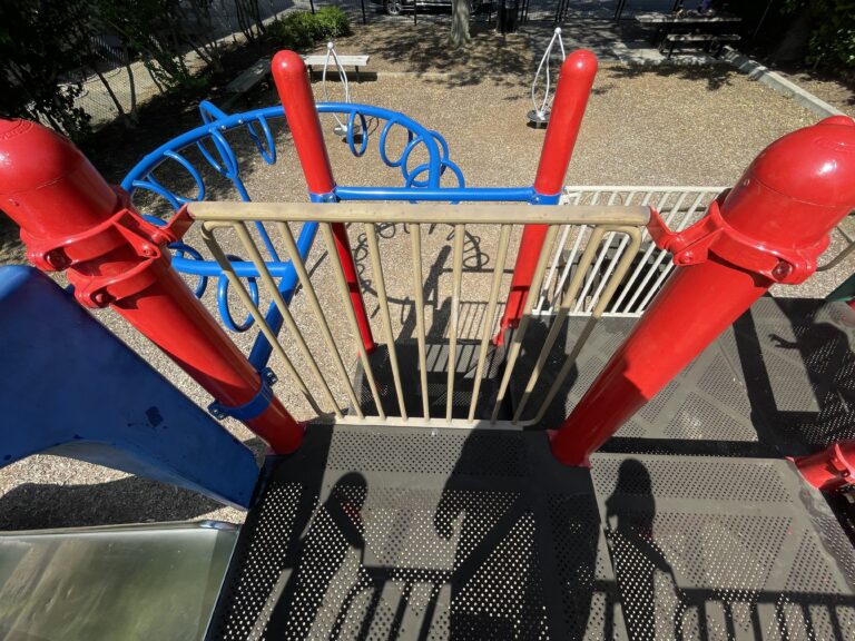 photo showing playground structures