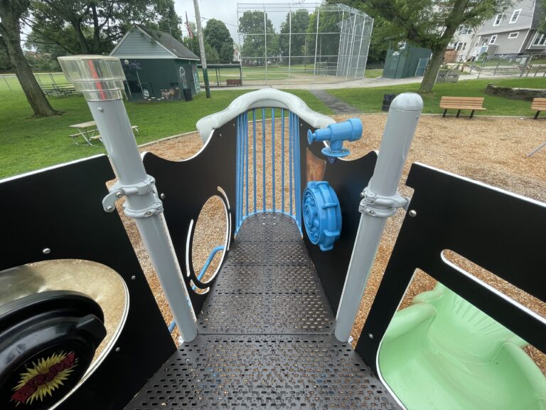 photo showing playground structures