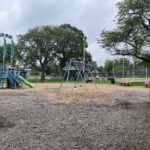photo showing playground structures