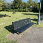 photo showing picnic tables and seating areas