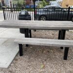 photo showing a picnic table