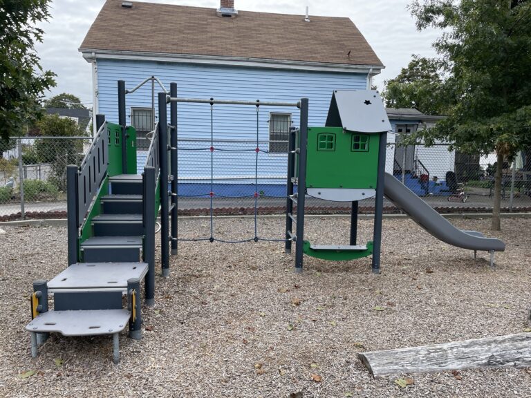 photo showing playground structures
