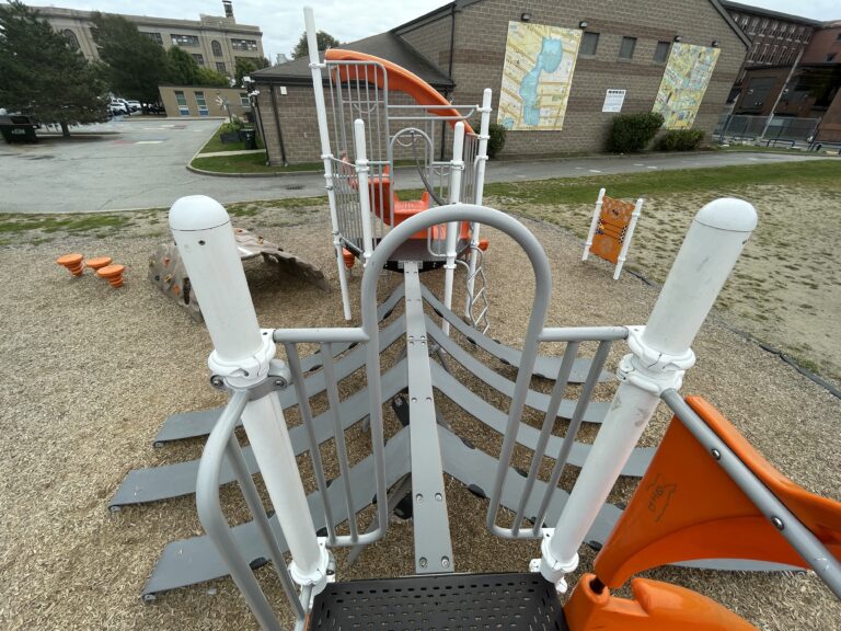 photo showing playground structure