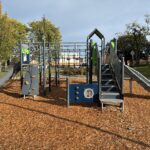 photo showing playground structures