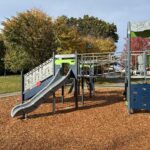 photo showing playground structures