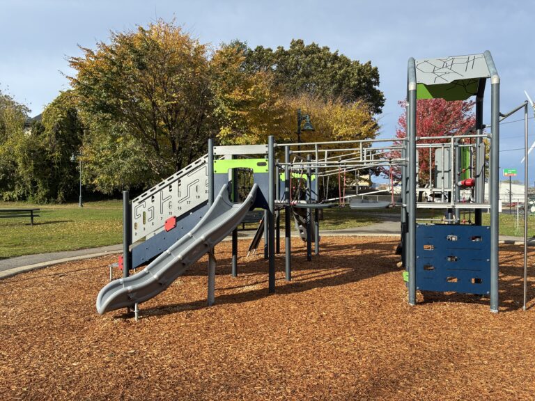 photo showing playground structures