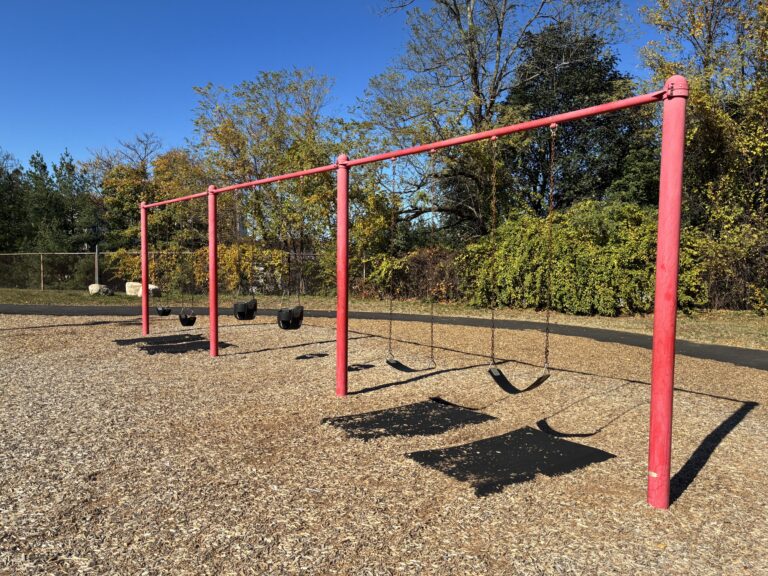 phtoo showing a swingset