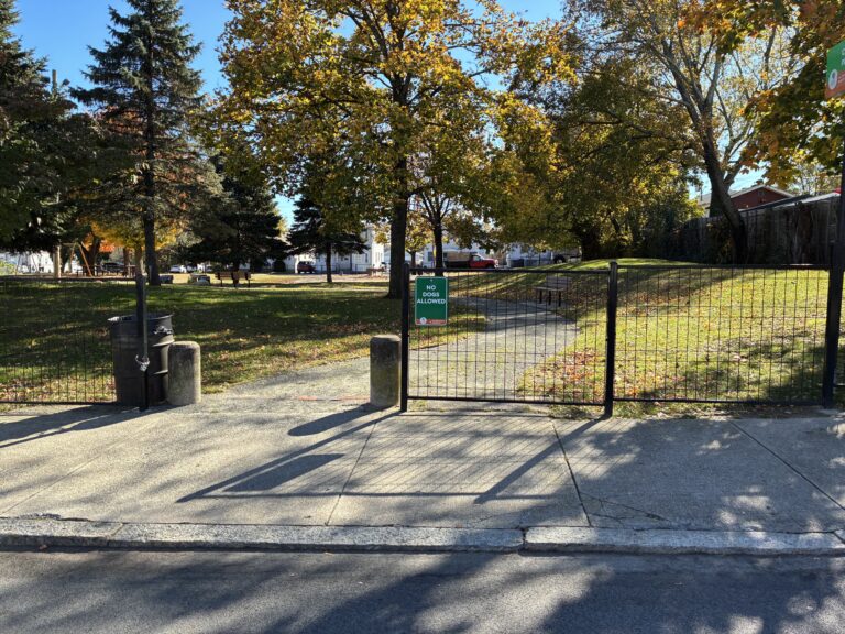 photo showing the entrance to a providence park