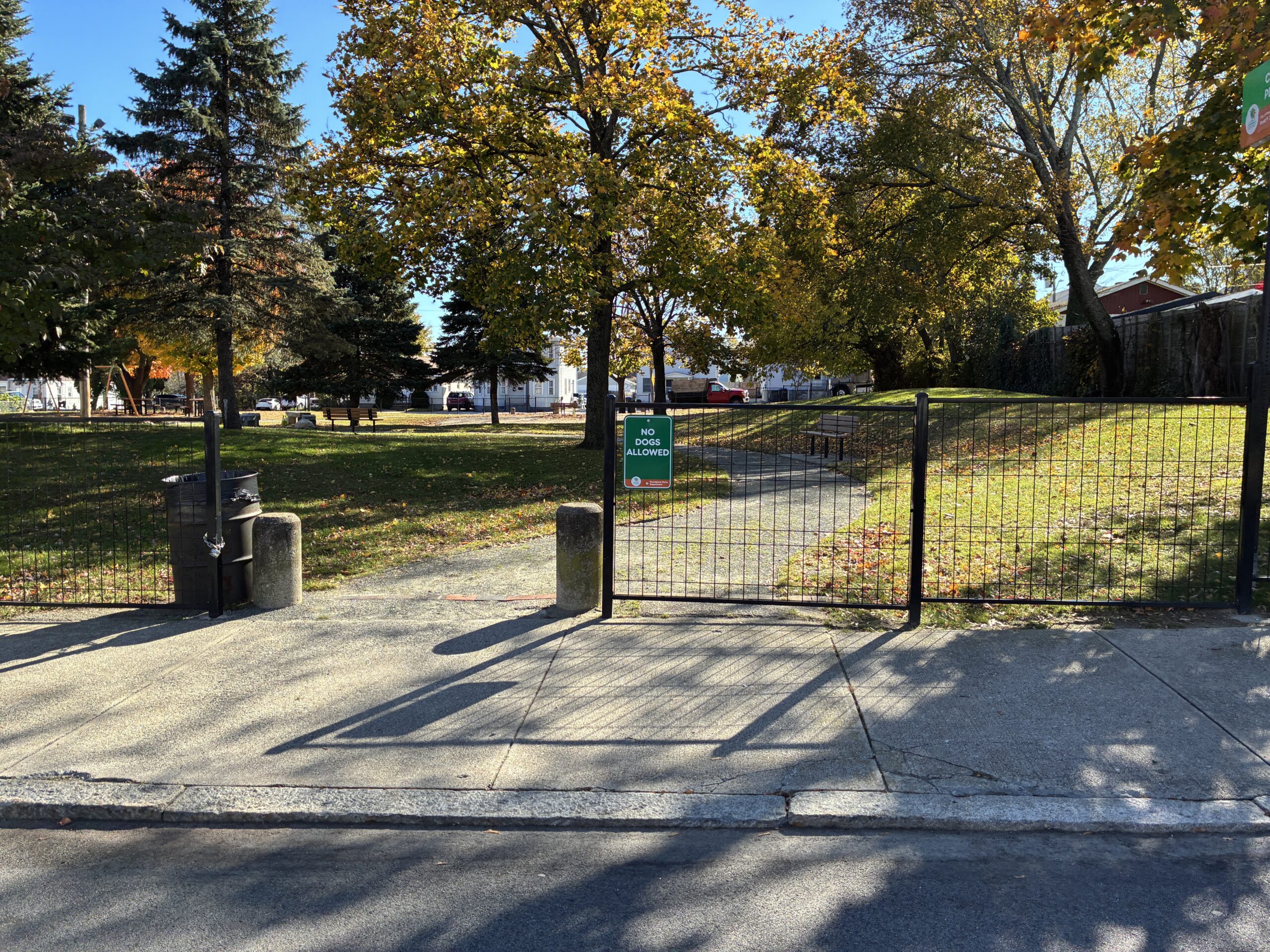 photo showing the entrance to a providence park