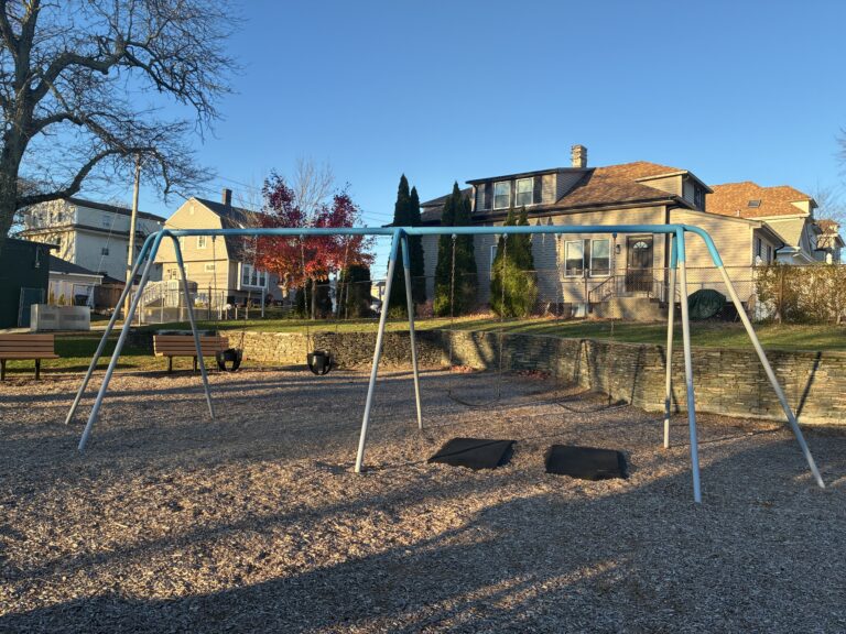photo showing playground structures