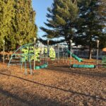photo showing playground structures