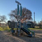 photo showing playground structures