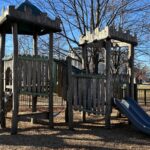 photo showing playground structures