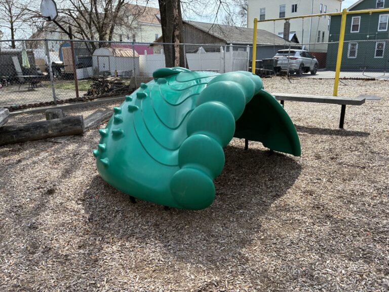 photo showing playground structures