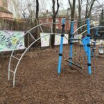 photo showing playground structures