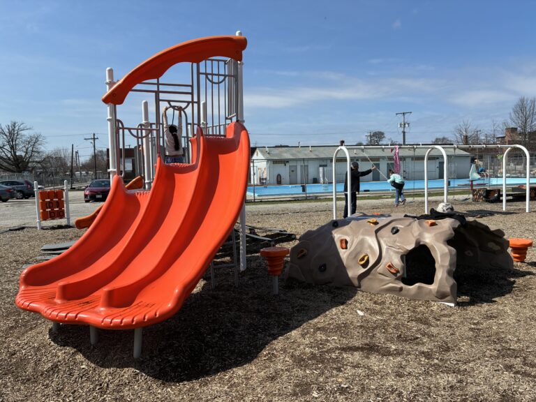 photo showing playground structure