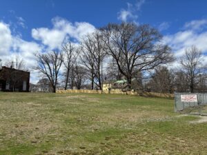 Hopkins Park open field facing Esek Hopkins Homestead