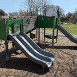 photo showing playground structures