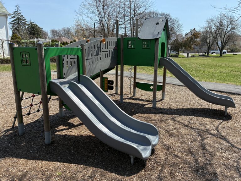 photo showing playground structures
