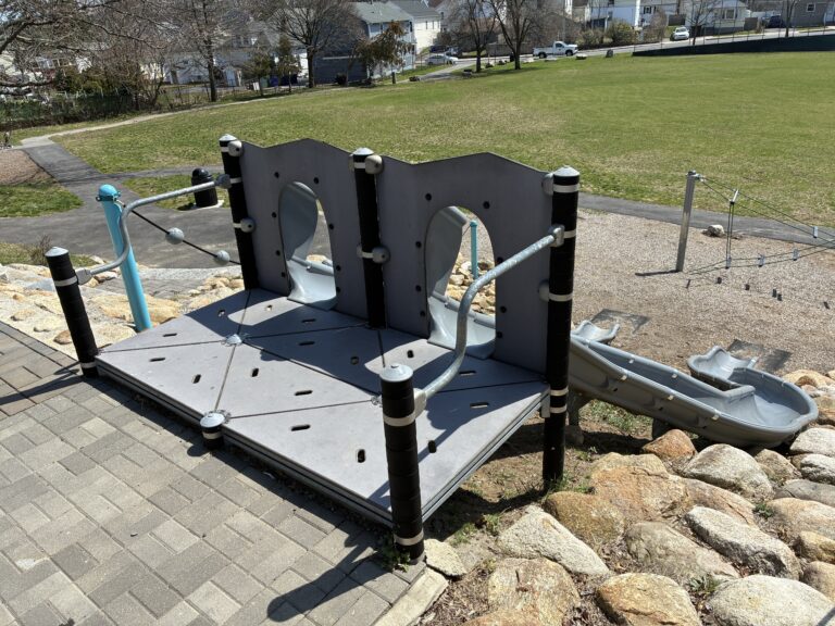 photo showing playground structures
