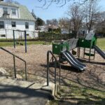 photo showing playground structures